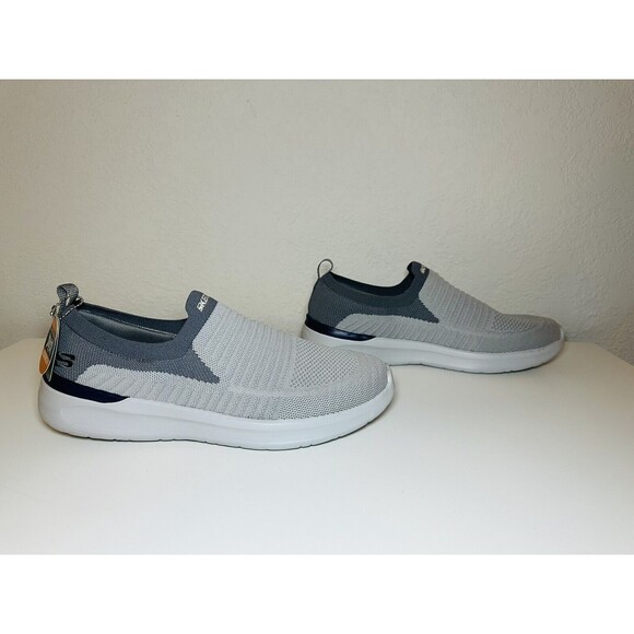 SKECHERS Lattimore Carlow Light Gray Slip-On Shoes Men's SIZE 11.5 - Picture 4 of 9